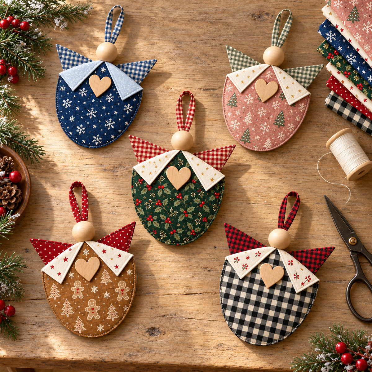 The Timeless Linen Angel Christmas Sewing Pattern