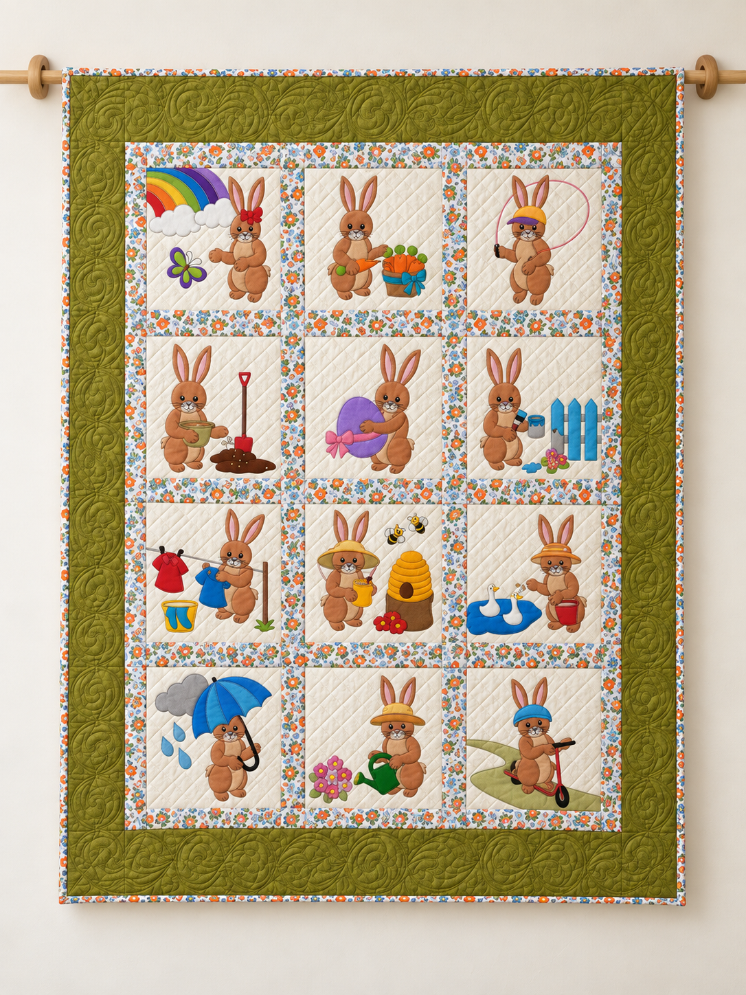 Bunny Days Quilt Pattern PDF