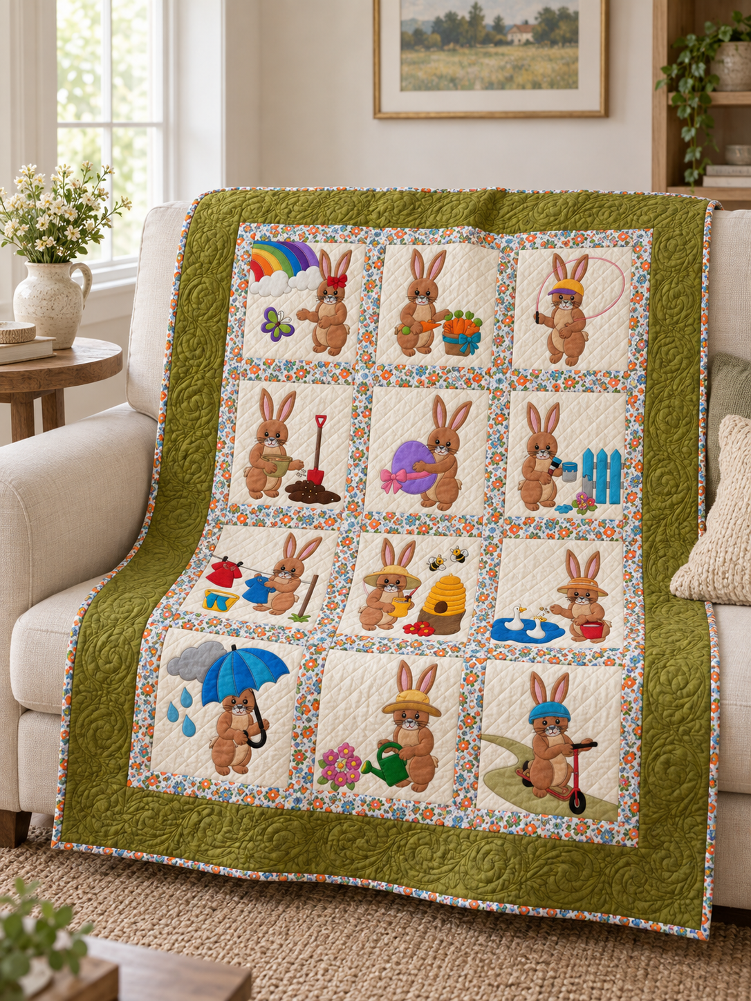 Bunny Days Quilt Pattern PDF