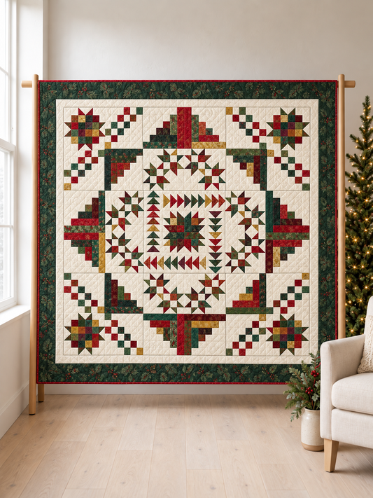 Christmas Heritage Medallion Quilt Pattern PDF
