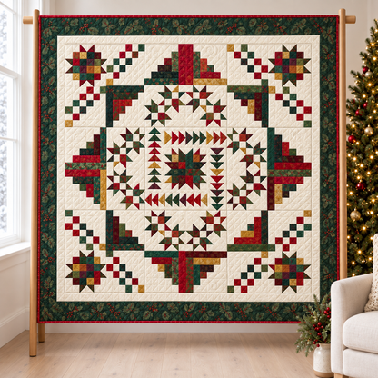 Christmas Heritage Medallion Quilt Pattern PDF