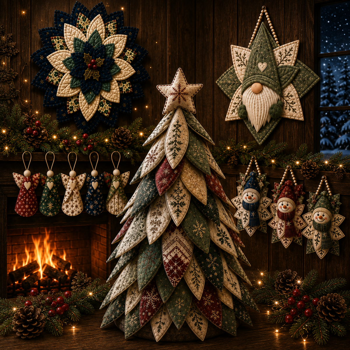 Christmas Pattern Bundle – 5 Festive PDF Patterns
