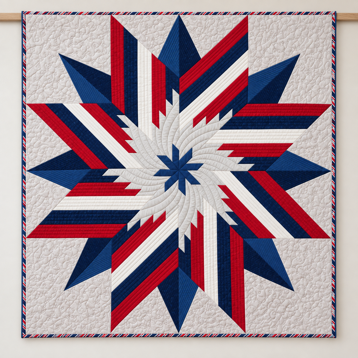 Patriotic Star Quilt Pattern PDF