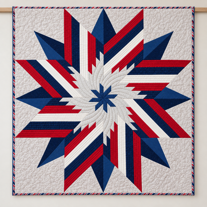 Patriotic Star Quilt Pattern PDF