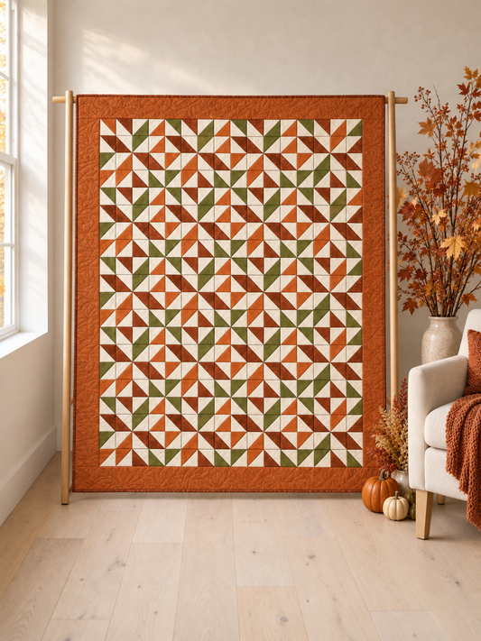 Autumn Harvest Stars Quilt Pattern PDF
