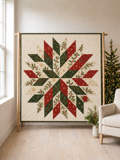Chrismas Star Quilt Pattern PDF