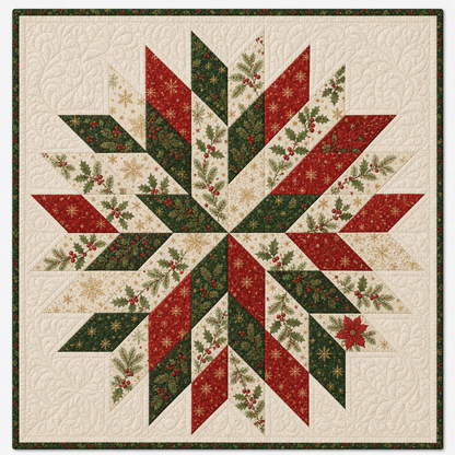 Chrismas Star Quilt Pattern PDF