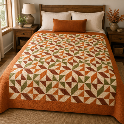 Autumn Harvest Stars Quilt Pattern PDF