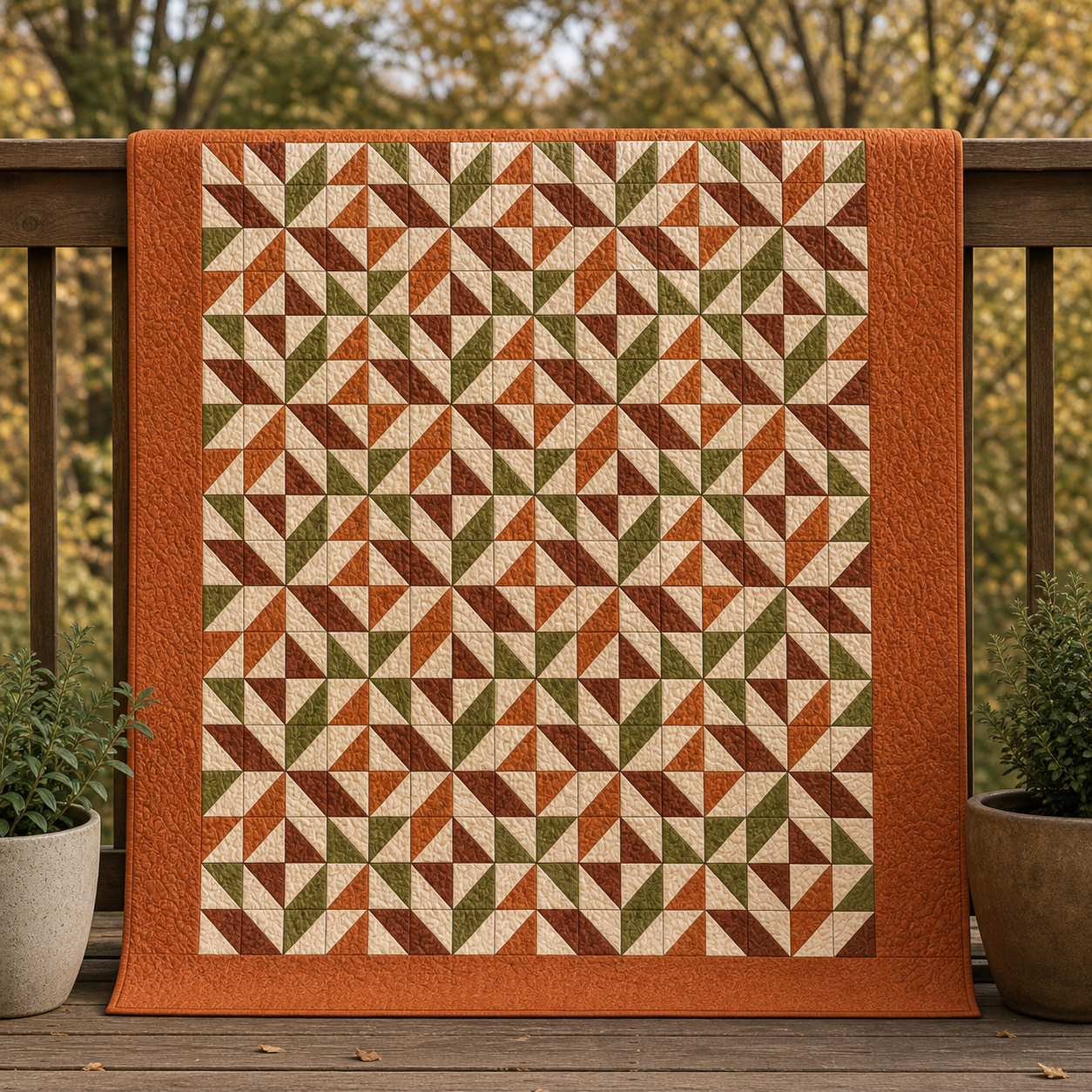 Autumn Harvest Stars Quilt Pattern PDF