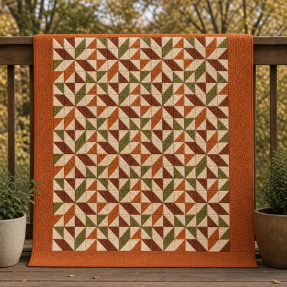 Autumn Harvest Stars Quilt Pattern PDF