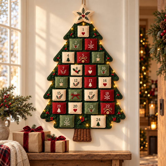 Christmas Wishes Advent Tree — included in Christmas Pattern Bundle 2