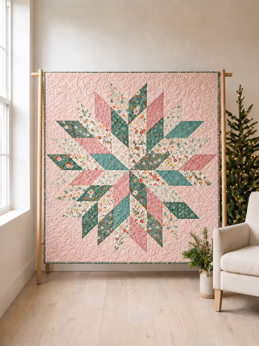 Floral Star Quilt Pattern PDF