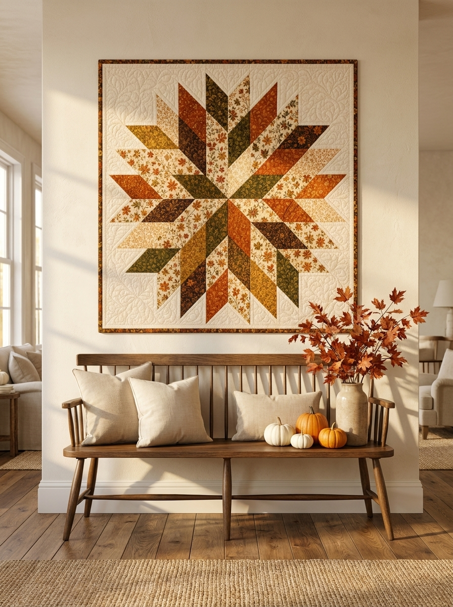 Autumn Star Quilt Pattern PDF