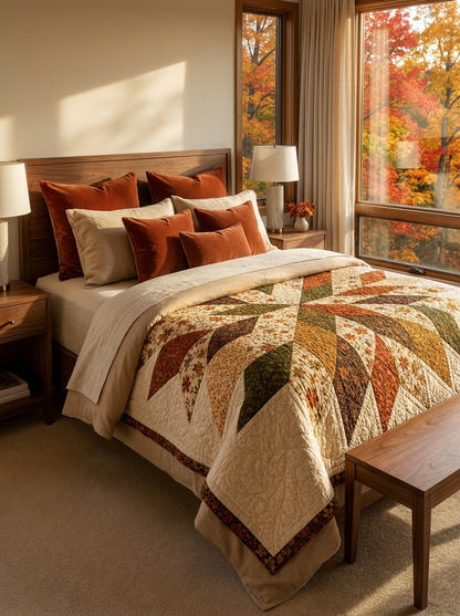 Autumn Star Quilt Pattern PDF