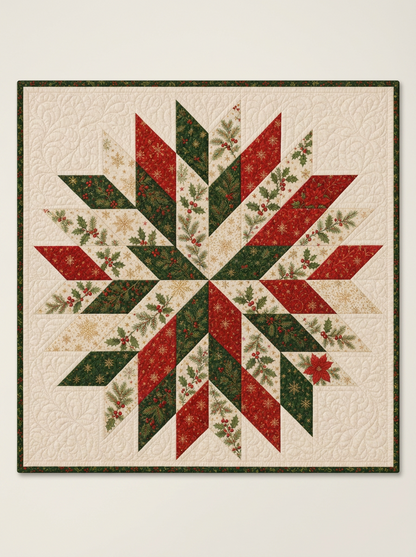 Chrismas Star Quilt Pattern PDF