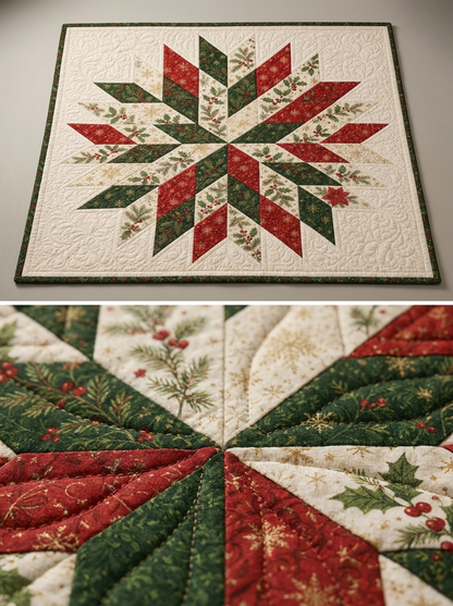 Chrismas Star Quilt Pattern PDF