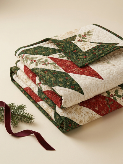 Chrismas Star Quilt Pattern PDF