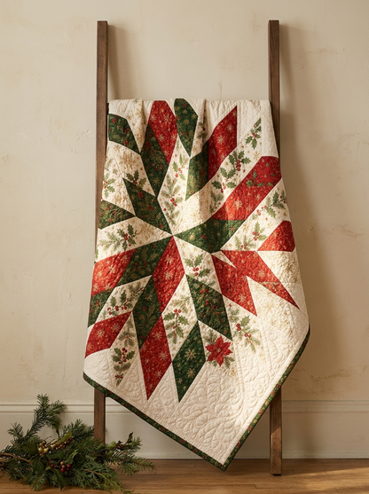 Chrismas Star Quilt Pattern PDF