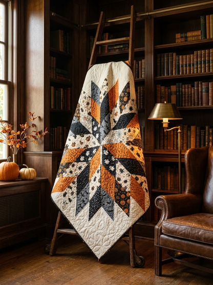 Midnight Pumpkin Star Quilt Pattern PDF