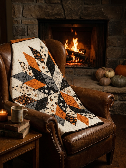 Midnight Pumpkin Star Quilt Pattern PDF