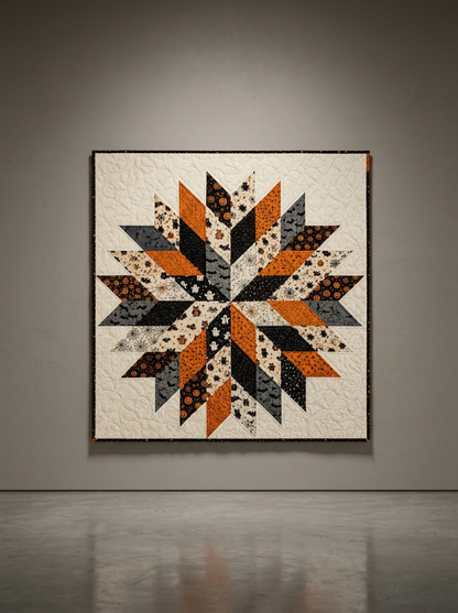 Midnight Pumpkin Star Quilt Pattern PDF