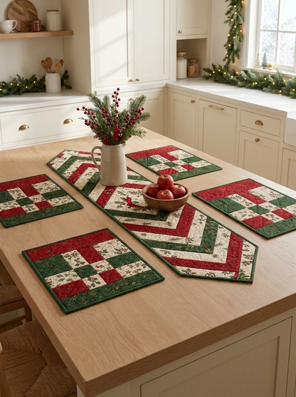 Braided Table Runner and Placemats PDF Quilt Pattern