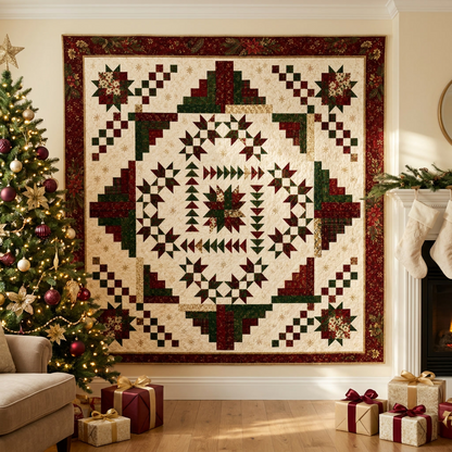 Christmas Heritage Medallion Quilt Pattern PDF