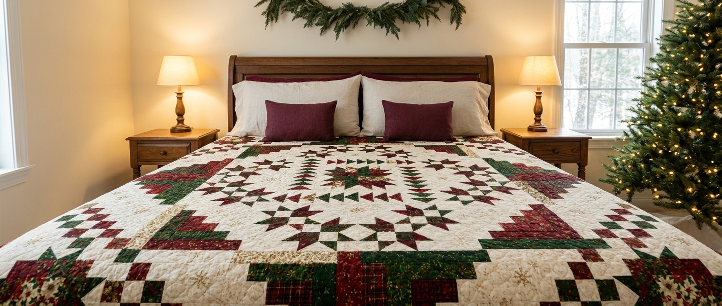 Christmas Heritage Medallion Quilt Pattern PDF