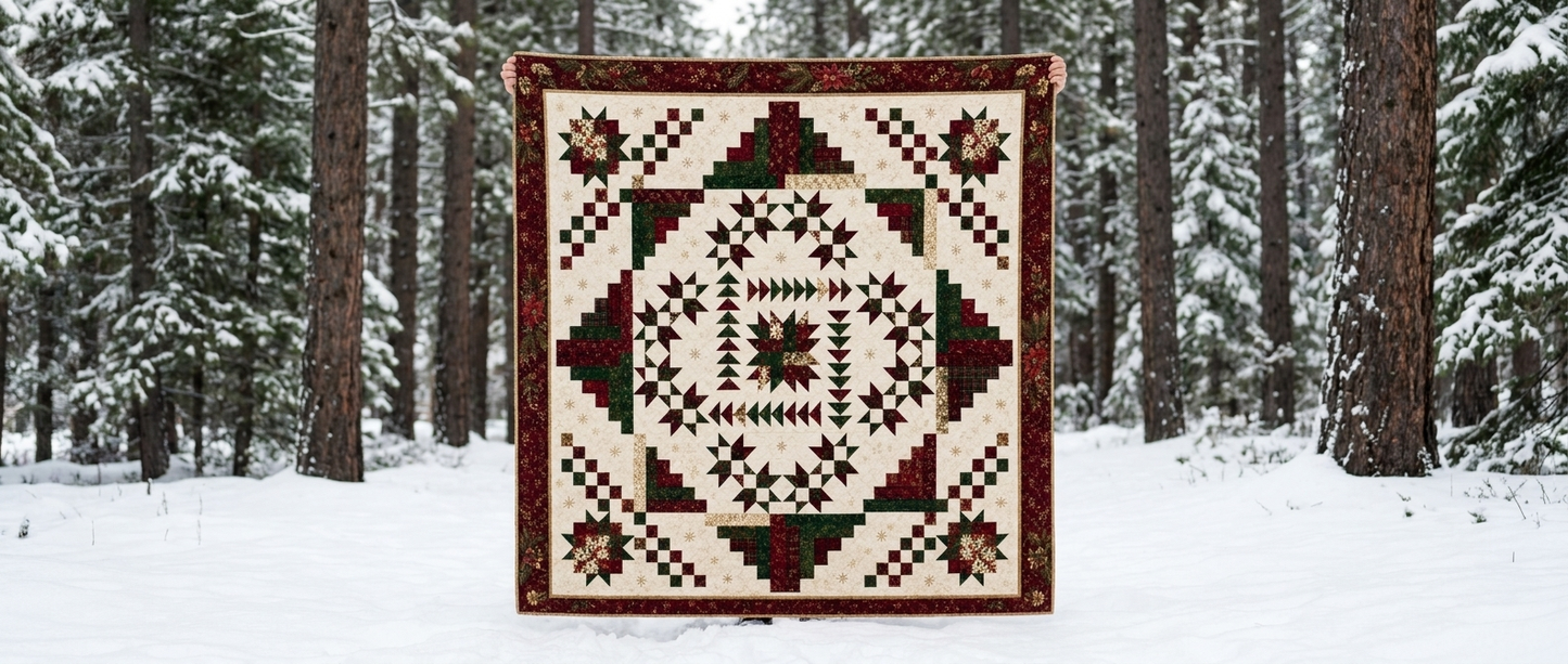 Christmas Heritage Medallion Quilt Pattern PDF
