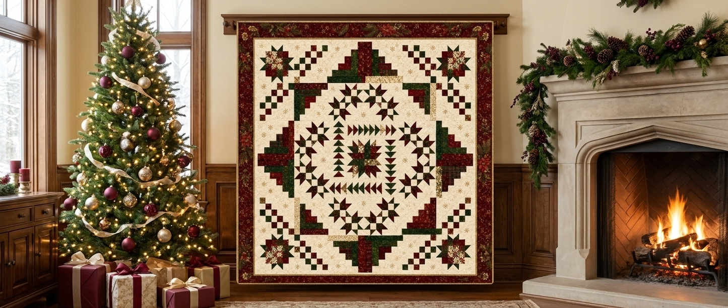 Christmas Heritage Medallion Quilt Pattern PDF