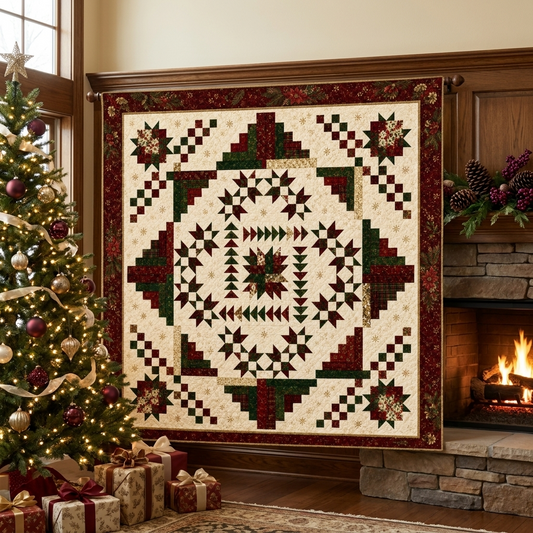 Christmas Heritage Medallion Quilt Pattern PDF