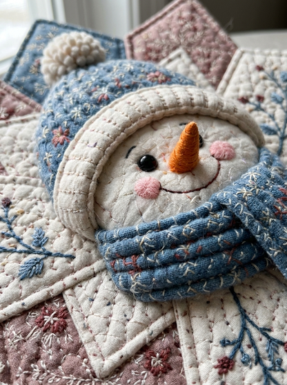 Snowflake Snowman Wall Hanging Quilt Pattern PDF