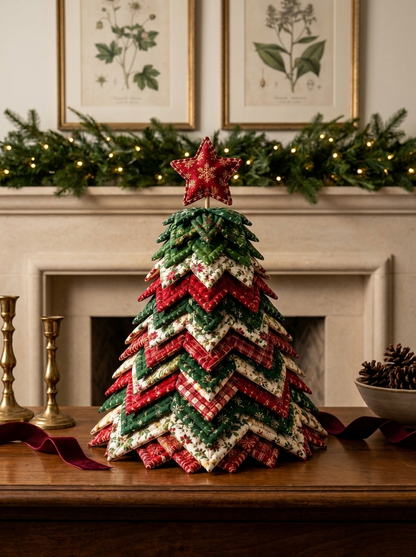 Layered Quilted Christmas Tree Pattern PDF