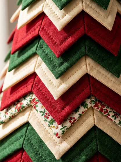 Layered Quilted Christmas Tree Pattern PDF