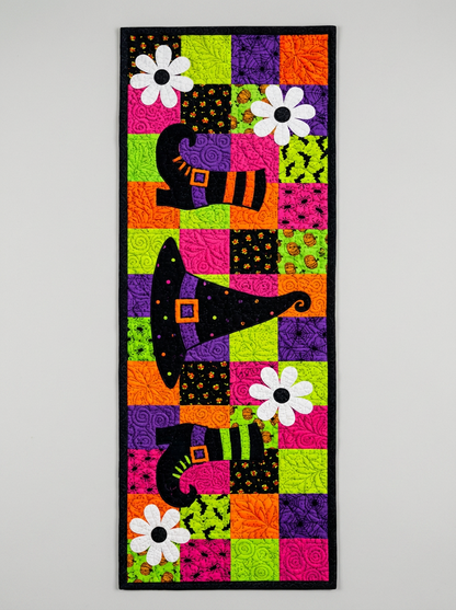 Halloween Witch Hat & Boots Table Runner Pattern