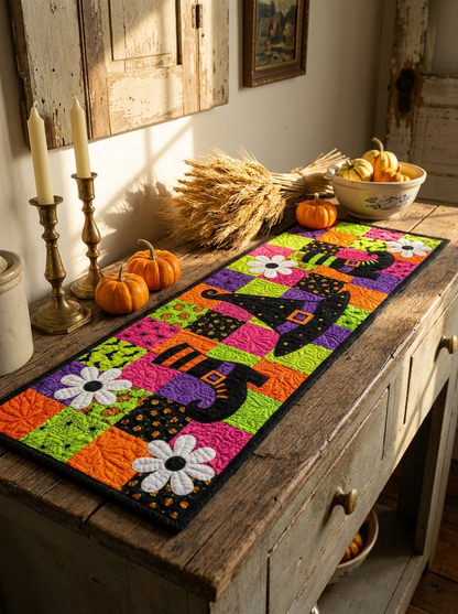 Halloween Witch Hat & Boots Table Runner Pattern