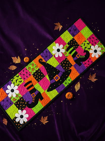 Halloween Witch Hat & Boots Table Runner Pattern