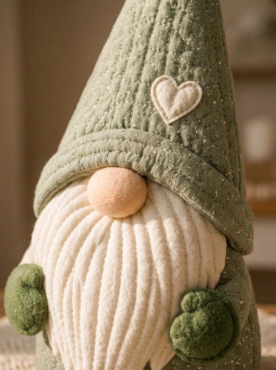Scandinavian Quilted Gnome Star Door Hanger Sewing Pattern PDF