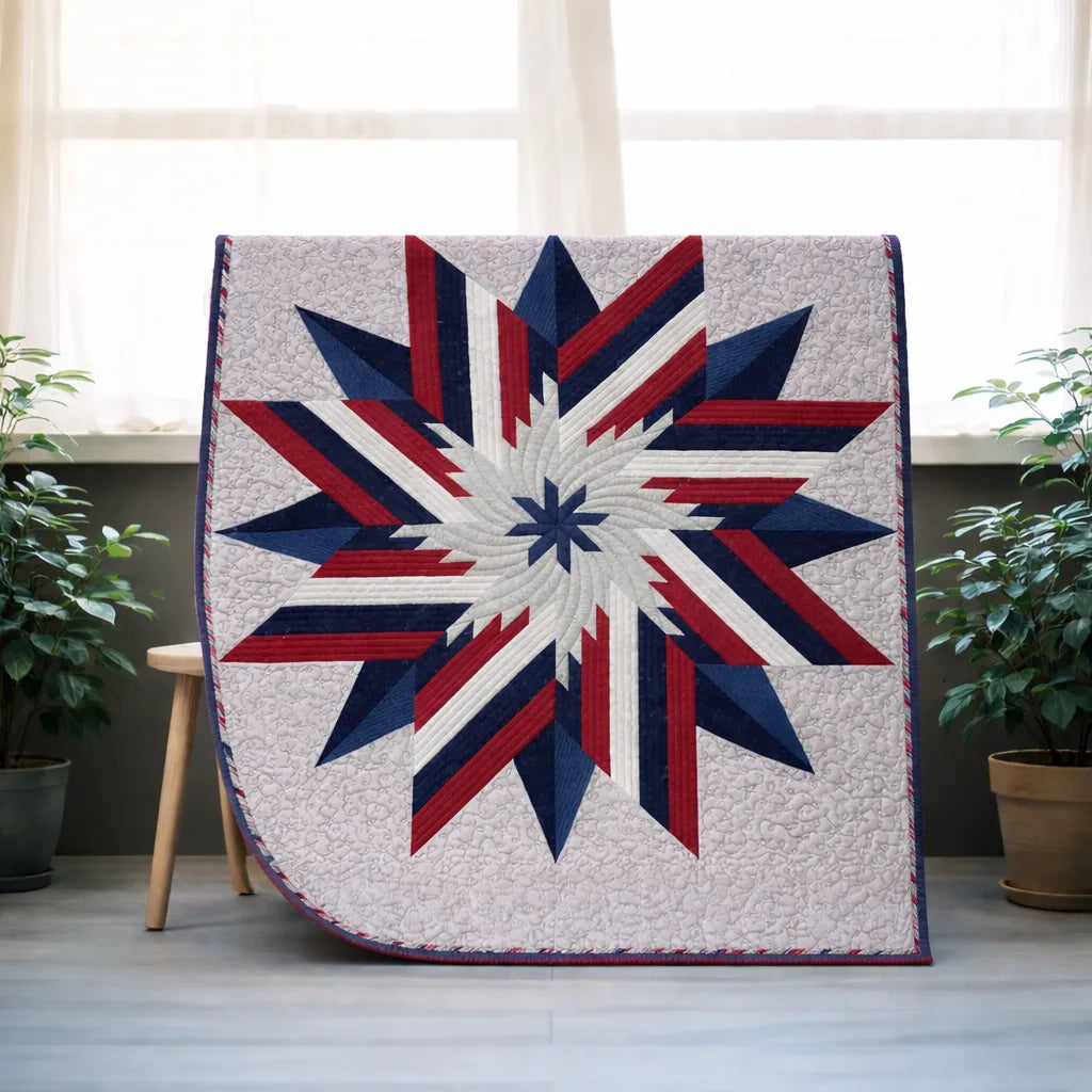 Patriotic Star Quilt Pattern PDF