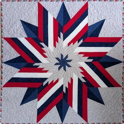 Patriotic Star Quilt Pattern PDF