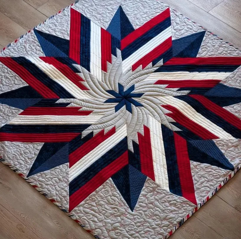 Patriotic Star Quilt Pattern PDF
