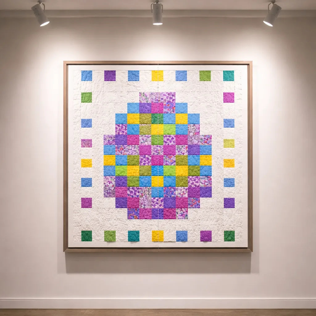Pixel Easter Egg Quilt Pattern PDF